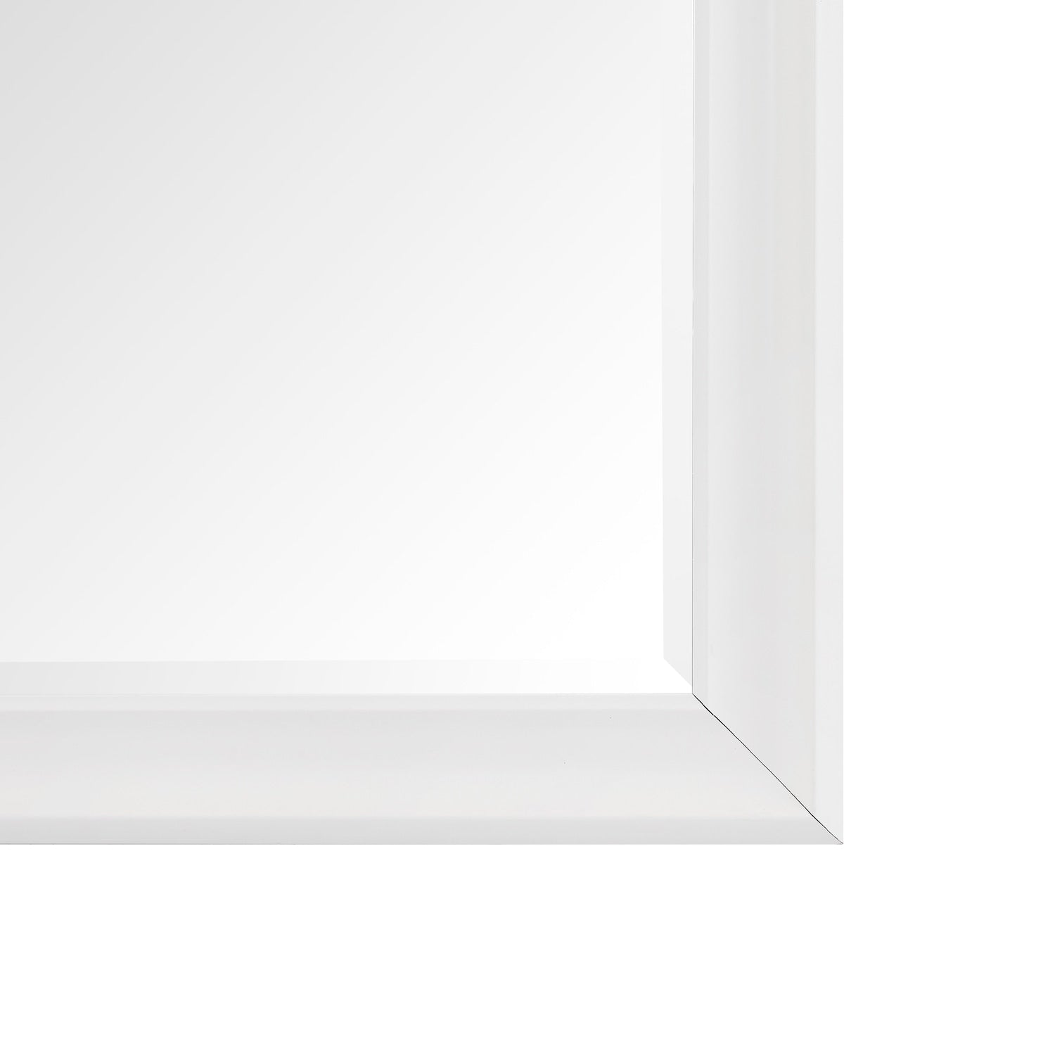 Grand miroir sur toute la surface, miroir surdimensionné, cadre en imitation bois lisse, miroir rectangulaire à suspendre au mur