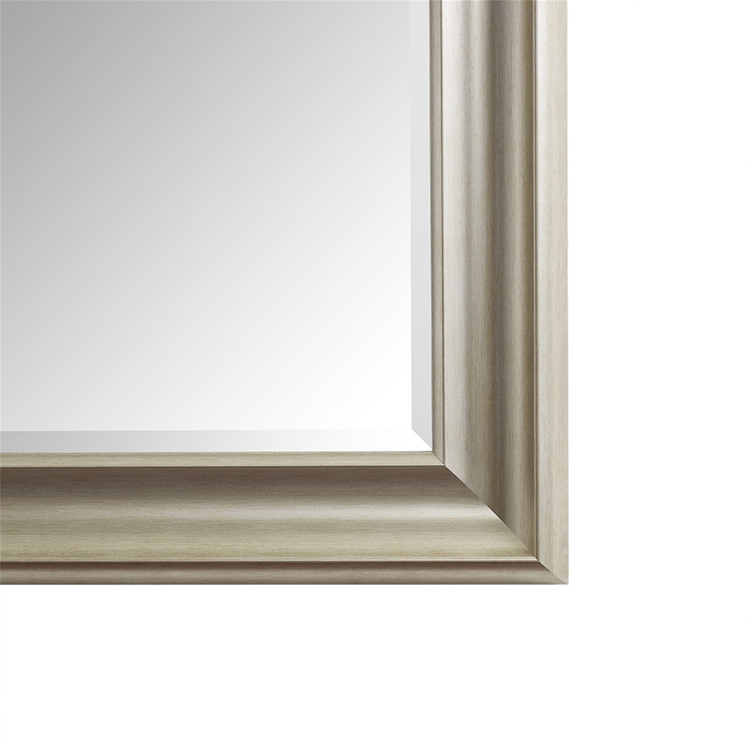 Grand miroir sur toute la surface, miroir surdimensionné, cadre en imitation bois lisse, miroir rectangulaire à suspendre au mur