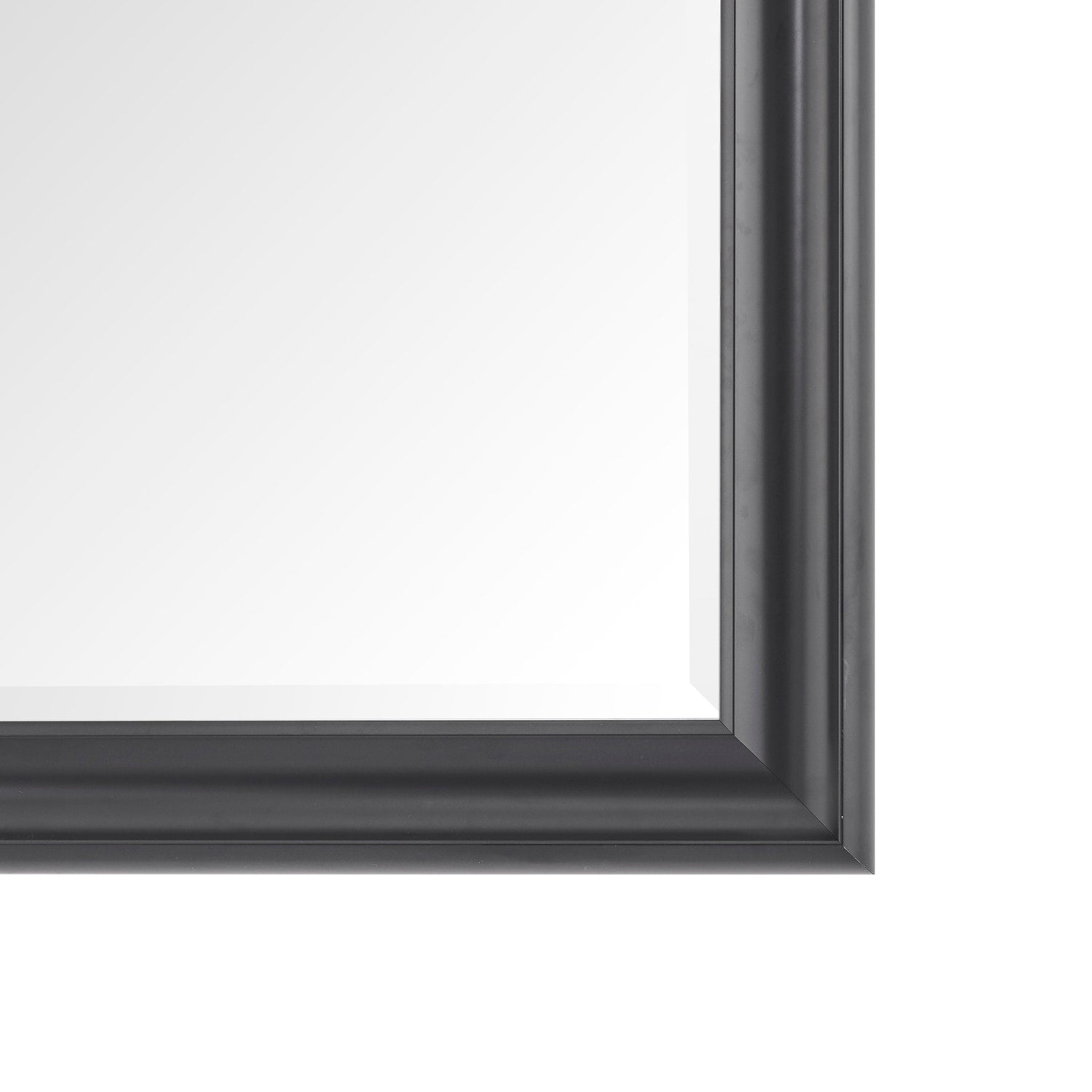 Grand miroir sur toute la surface, miroir surdimensionné, cadre en imitation bois lisse, miroir rectangulaire à suspendre au mur