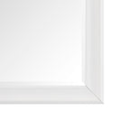 Grand miroir sur toute la surface, miroir surdimensionné, cadre en imitation bois lisse, miroir rectangulaire à suspendre au mur