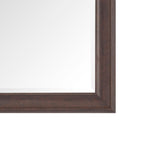 Grand miroir sur toute la surface, miroir surdimensionné, cadre en imitation bois lisse, miroir rectangulaire à suspendre au mur