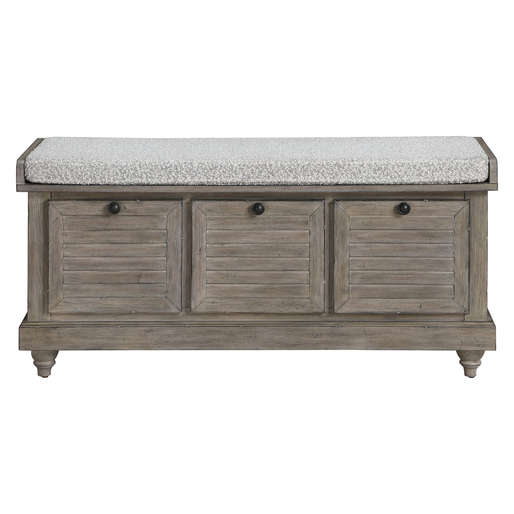 Le banc de rangement Arbakka de Gray Barn