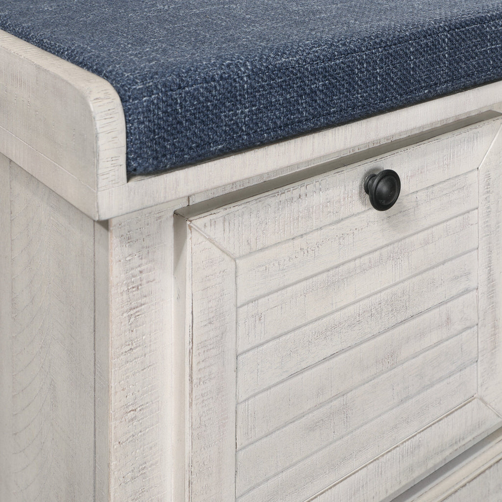 Le banc de rangement Arbakka de Gray Barn