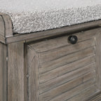 Le banc de rangement Arbakka de Gray Barn