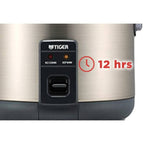 Cuiseur à riz et chauffe-plat Tiger JNP-S55U-HU 3 tasses, acier inoxydable gris