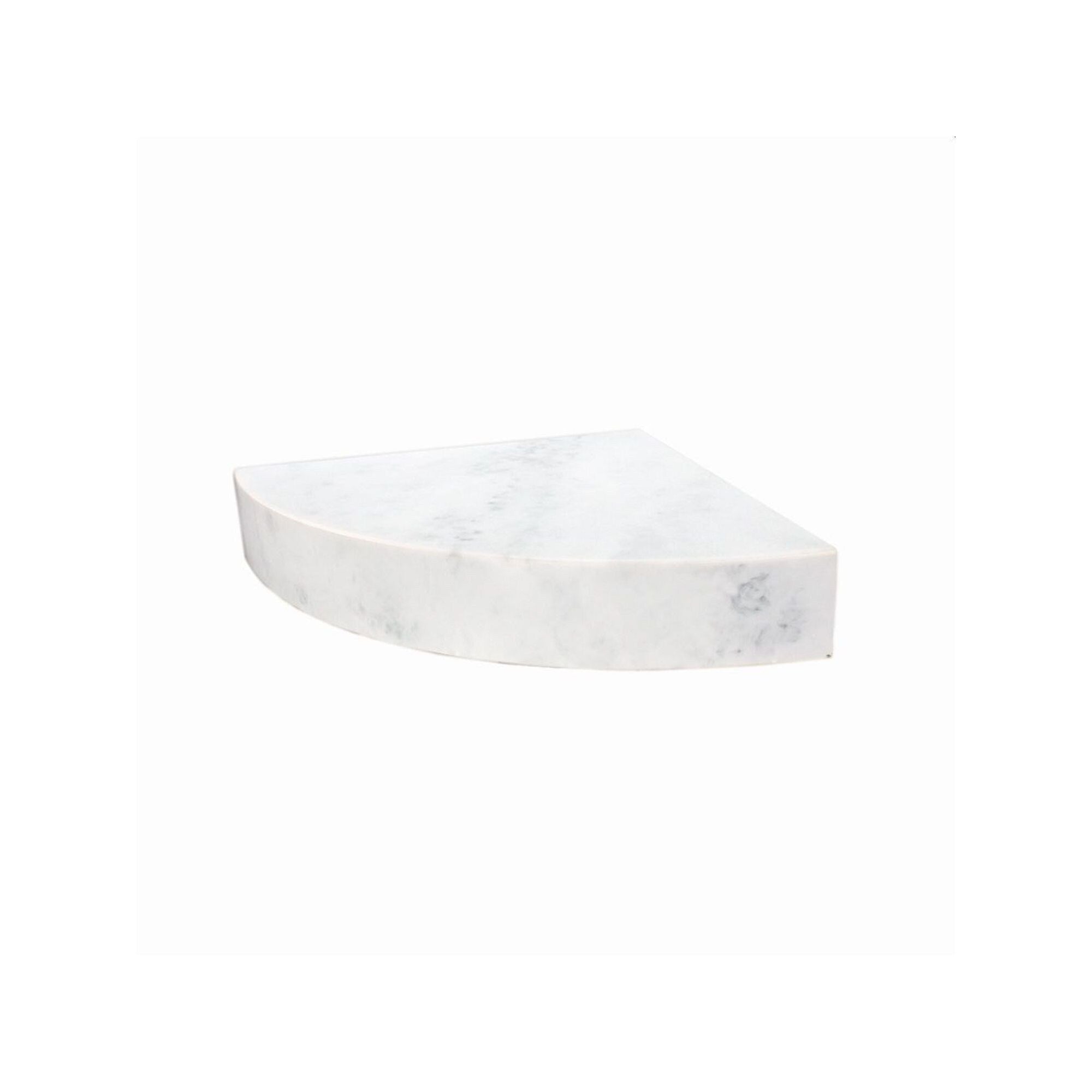 Siège de douche d'angle mural en surface solide Transolid Studio 14 po x 14 po - 14,5 x 14,25 x 3