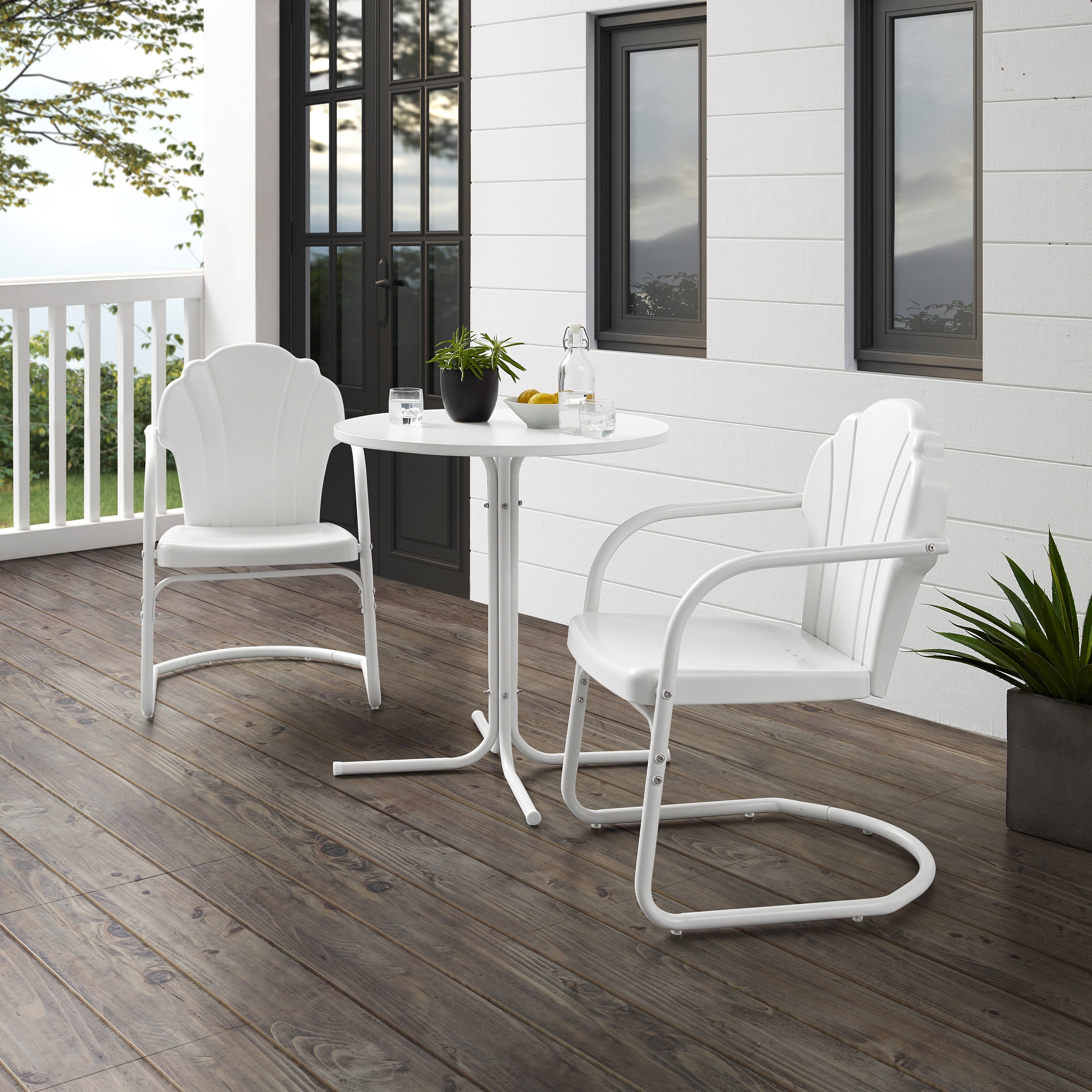 Ensemble bistro d'extérieur Crosley Tulip 3 pièces - 98 L x 29 P x 32,88 H