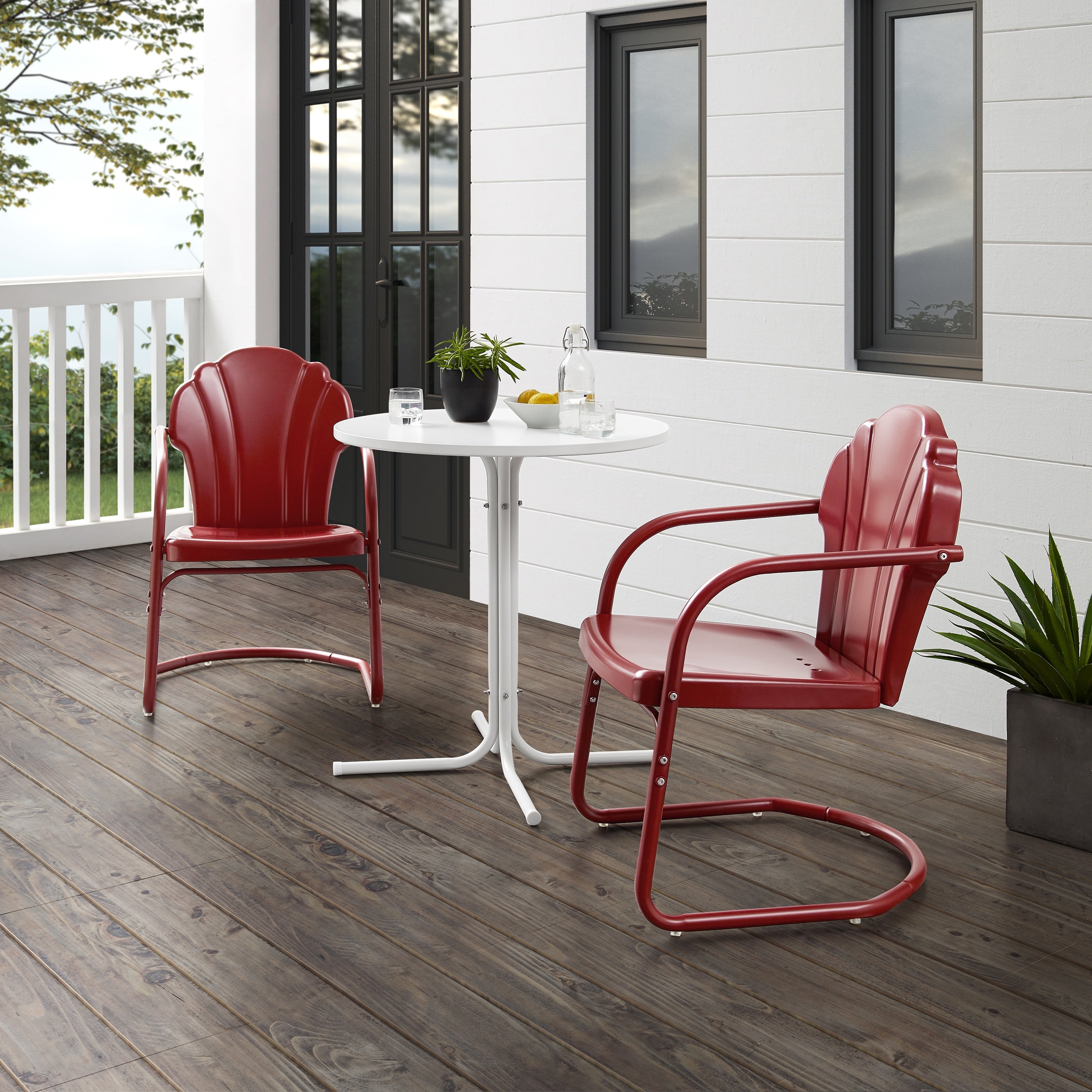 Ensemble bistro d'extérieur Crosley Tulip 3 pièces - 98 L x 29 P x 32,88 H