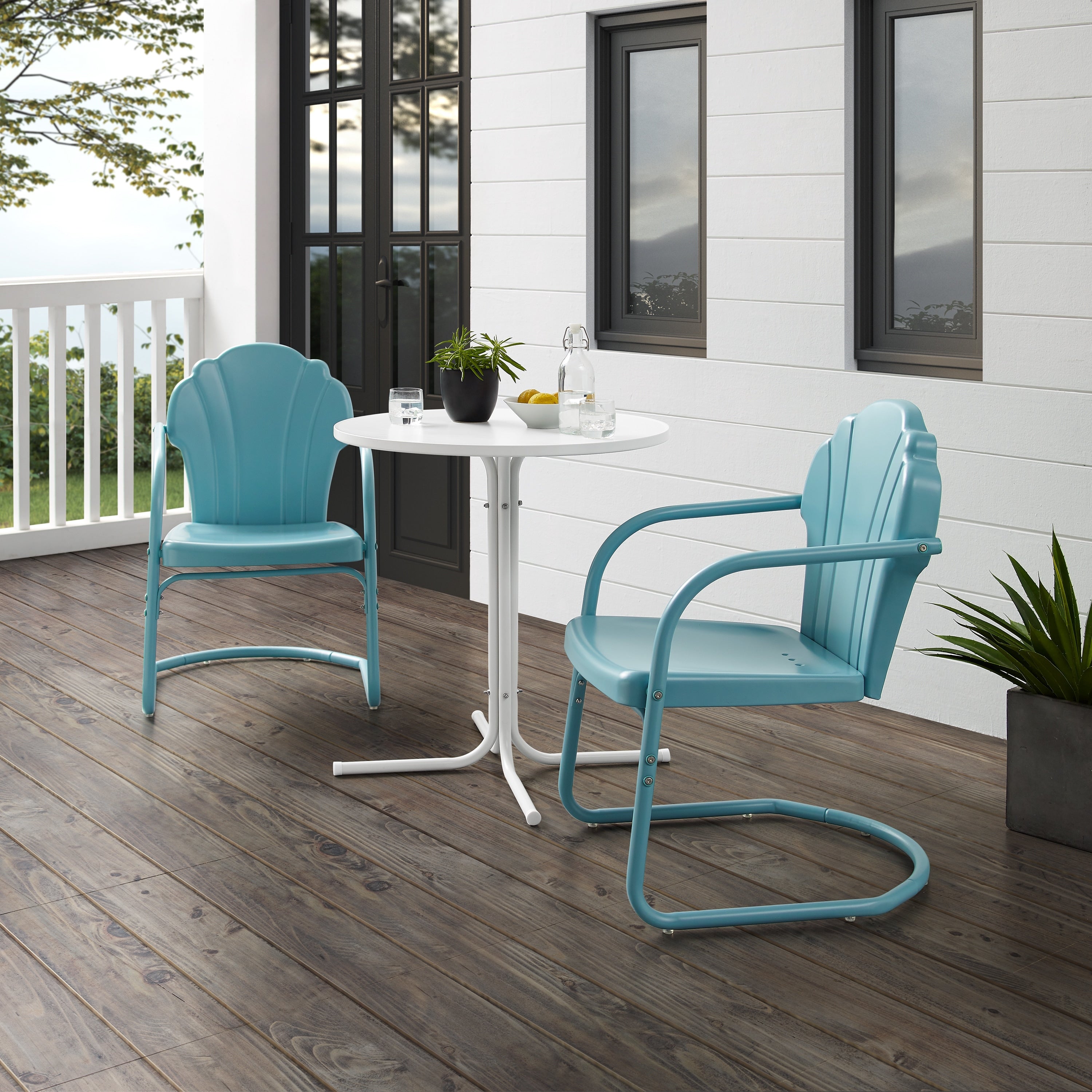 Ensemble bistro d'extérieur Crosley Tulip 3 pièces - 98 L x 29 P x 32,88 H