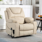 Fauteuil inclinable électrique surdimensionné à 180°, à double moteur et à commande indépendante, modèle phare amélioré