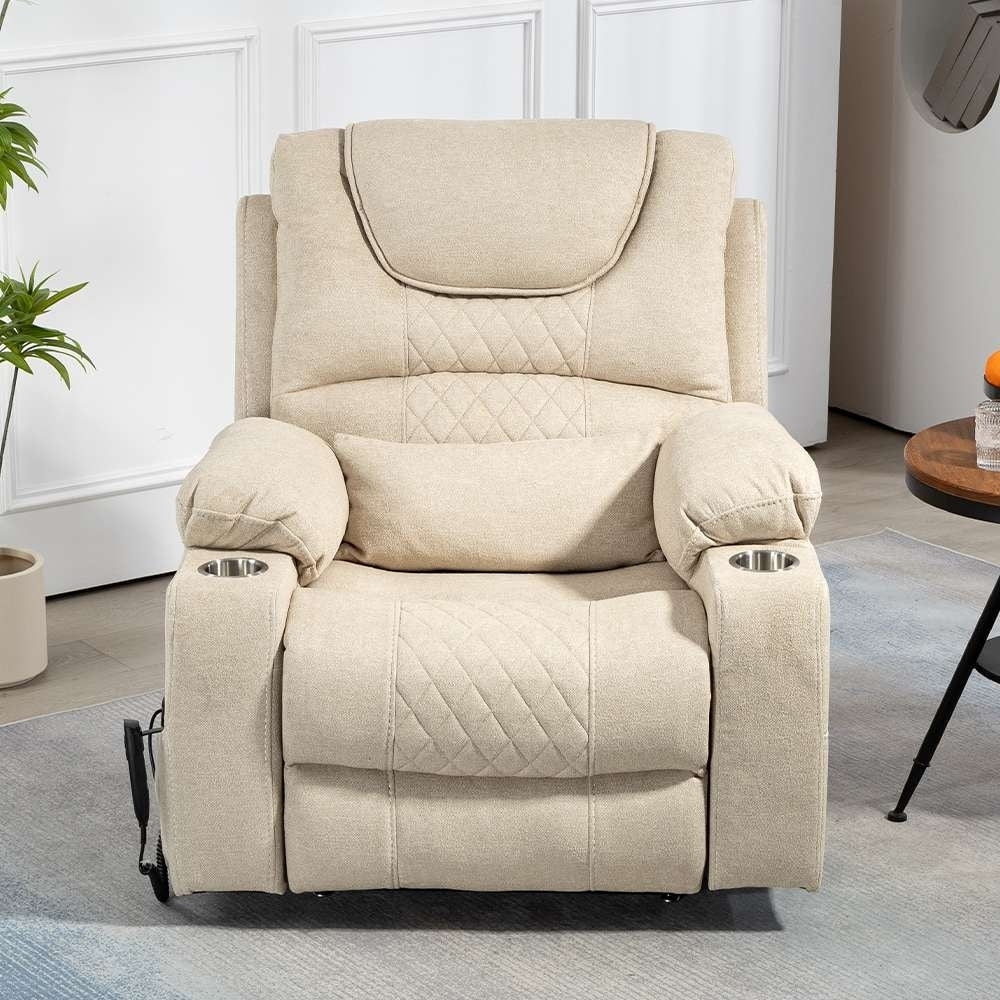 Fauteuil inclinable électrique surdimensionné à 180°, à double moteur et à commande indépendante, modèle phare amélioré