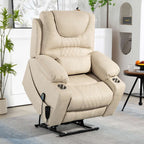 Fauteuil inclinable électrique surdimensionné à 180°, à double moteur et à commande indépendante, modèle phare amélioré