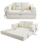 Canapé-lit convertible rembourré 70,87 $, fauteuil convertible, canapé de sol confortable pour salon, chambre, tissu chenille