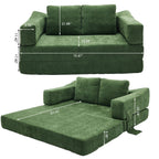 Canapé-lit convertible rembourré 70,87 $, fauteuil convertible, canapé de sol confortable pour salon, chambre, tissu chenille