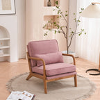Chaise d'appoint rembourrée de style moderne du milieu du siècle