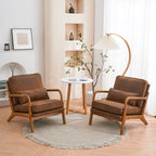 Chaise d'appoint rembourrée de style moderne du milieu du siècle