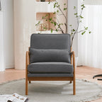 Chaise d'appoint rembourrée de style moderne du milieu du siècle