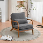 Chaise d'appoint rembourrée de style moderne du milieu du siècle