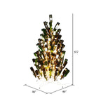 Bouteille de vin blanc artificiel Vickerman DuraL 600 cl 6,5 pi x 46 po. Capacité : 121 bouteilles.