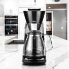 Cafetière filtre Vision Luxe 12 tasses avec tableau de bord rotatif