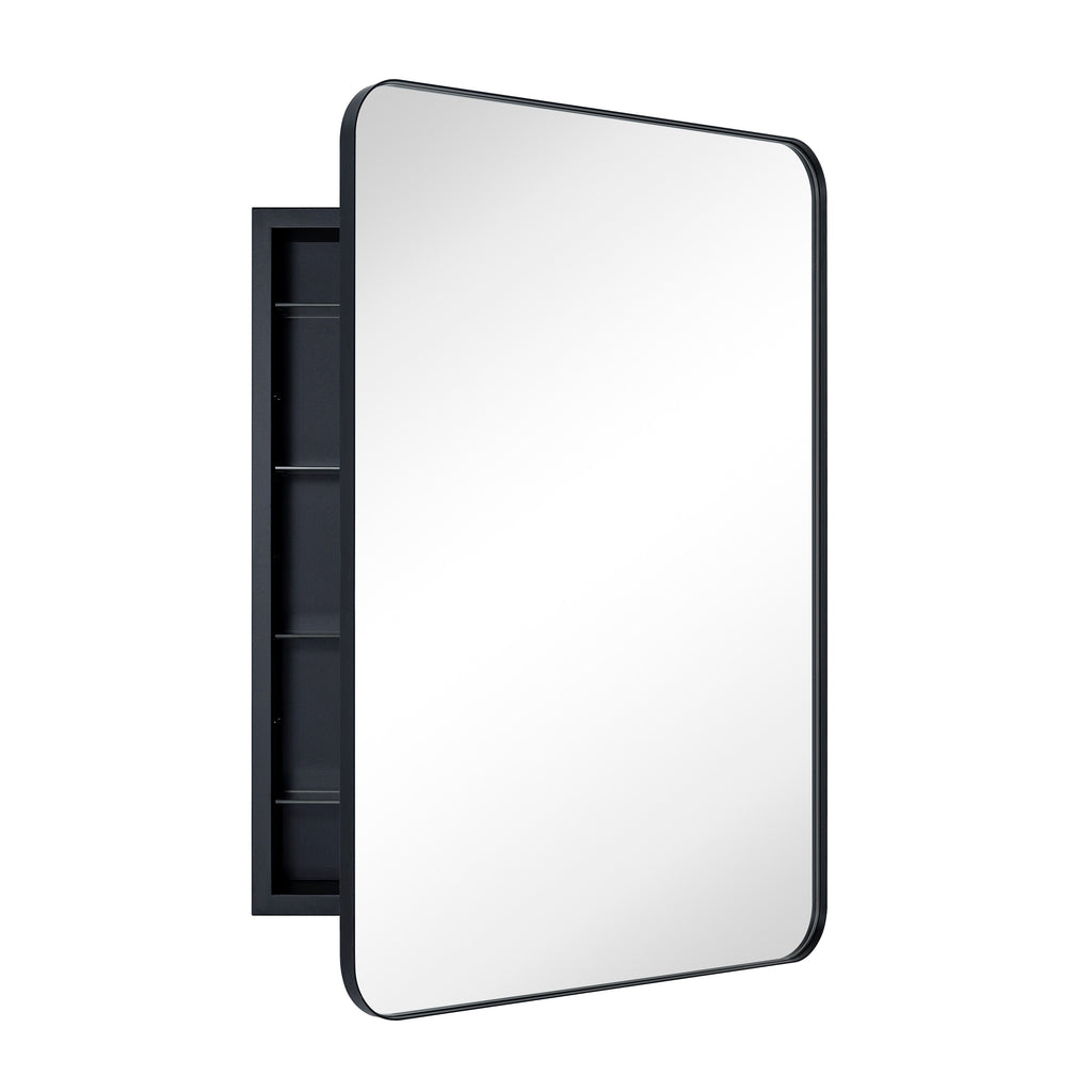Armoire à pharmacie encastrée TEHOME WH avec miroir et étagères réglables
