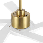 Ventilateur de plafond d'intérieur WINGBO 54 pouces avec moteur à courant continu sans éclairage - N/A