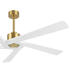 Ventilateur de plafond d'intérieur WINGBO 54 pouces avec moteur à courant continu sans éclairage - N/A