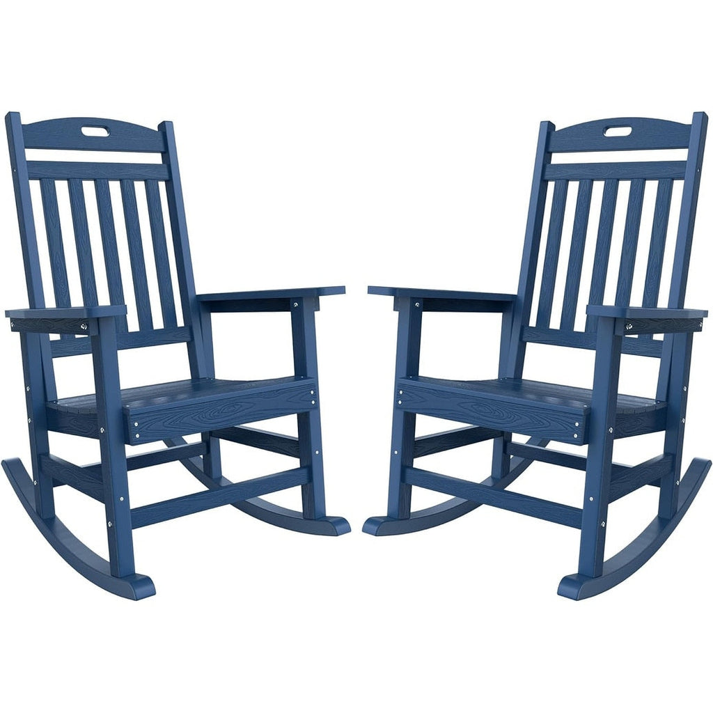 Chaise à bascule d'extérieur toutes saisons WINSOON, lot de 2