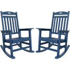 Chaise à bascule d'extérieur toutes saisons WINSOON, lot de 2