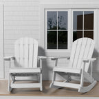 Chaise à bascule d'extérieur toutes saisons WINSOON, lot de 2