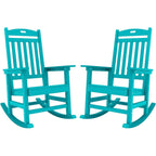 Chaise à bascule d'extérieur toutes saisons WINSOON, lot de 2
