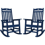 Chaise à bascule d'extérieur toutes saisons WINSOON, lot de 2