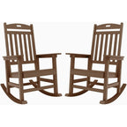 Chaise à bascule d'extérieur toutes saisons WINSOON, lot de 2