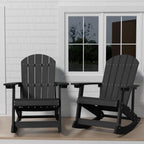 Chaise à bascule d'extérieur toutes saisons WINSOON, lot de 2