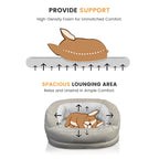 Lit orthopédique imperméable en mousse pour chien WOWMAX pour grands chiens