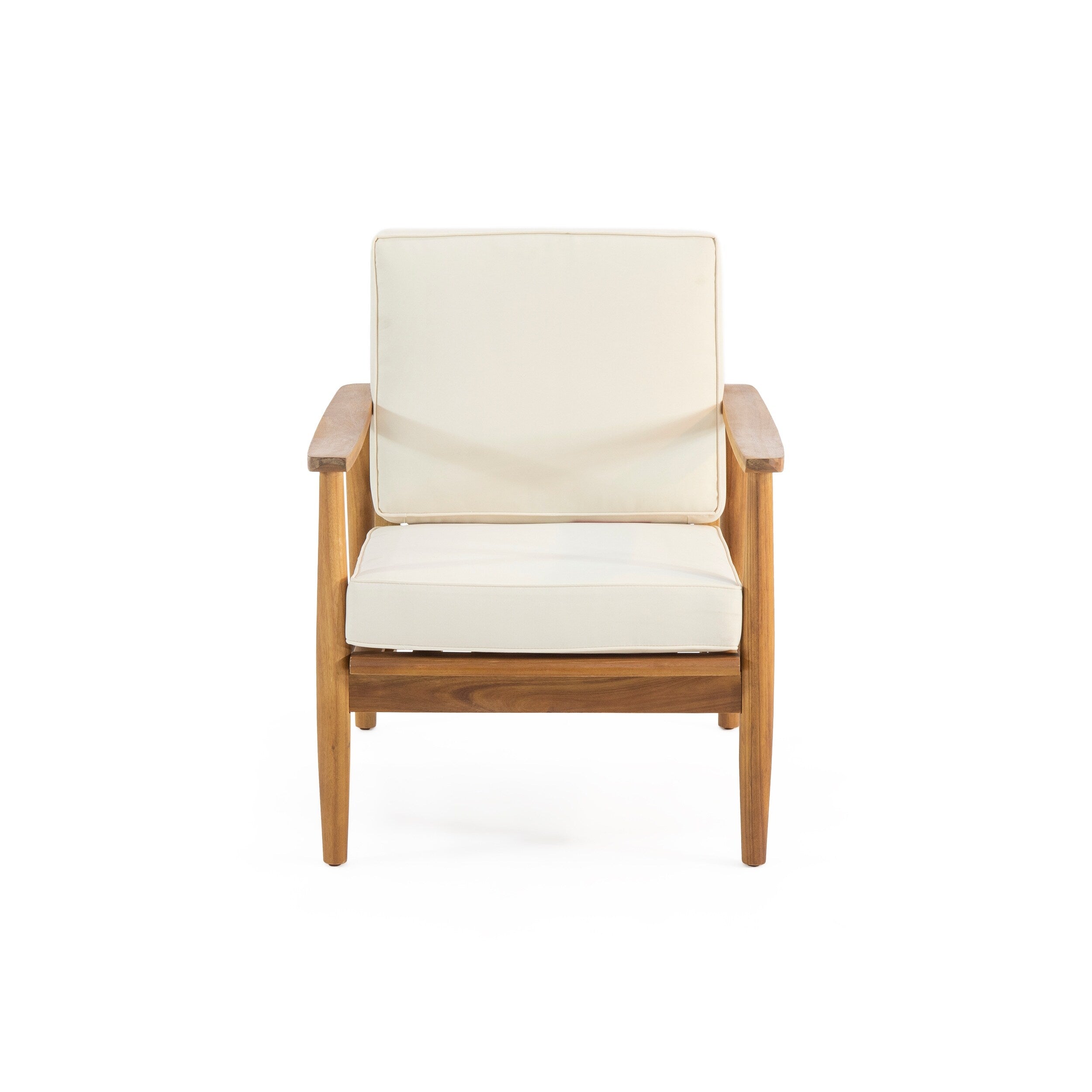 Ensemble de salon de jardin Willowbrook en bois d'acacia 4 places par Christopher Knight Home