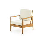 Ensemble de salon de jardin Willowbrook en bois d'acacia 4 places par Christopher Knight Home