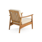 Ensemble de salon de jardin Willowbrook en bois d'acacia 4 places par Christopher Knight Home