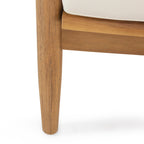 Ensemble de salon de jardin Willowbrook en bois d'acacia 4 places par Christopher Knight Home