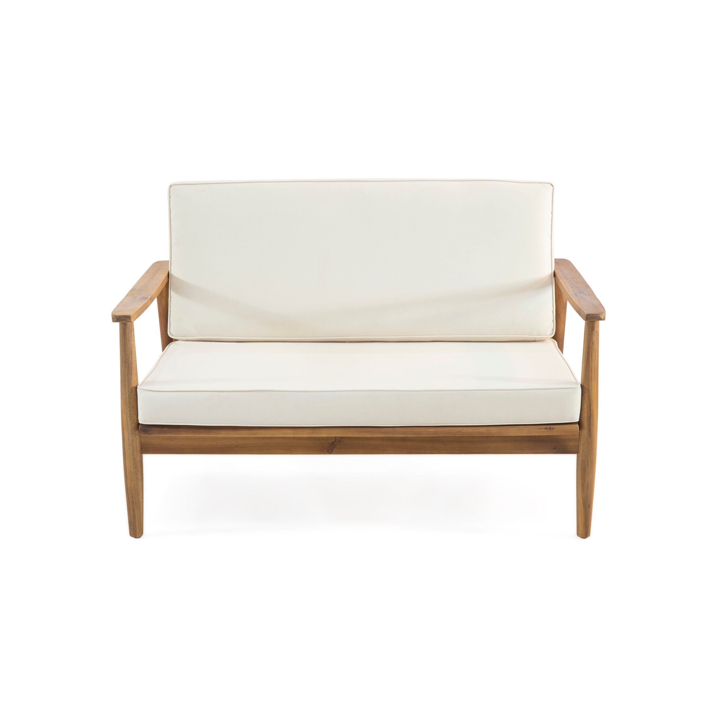 Ensemble de salon de jardin Willowbrook en bois d'acacia 4 places par Christopher Knight Home