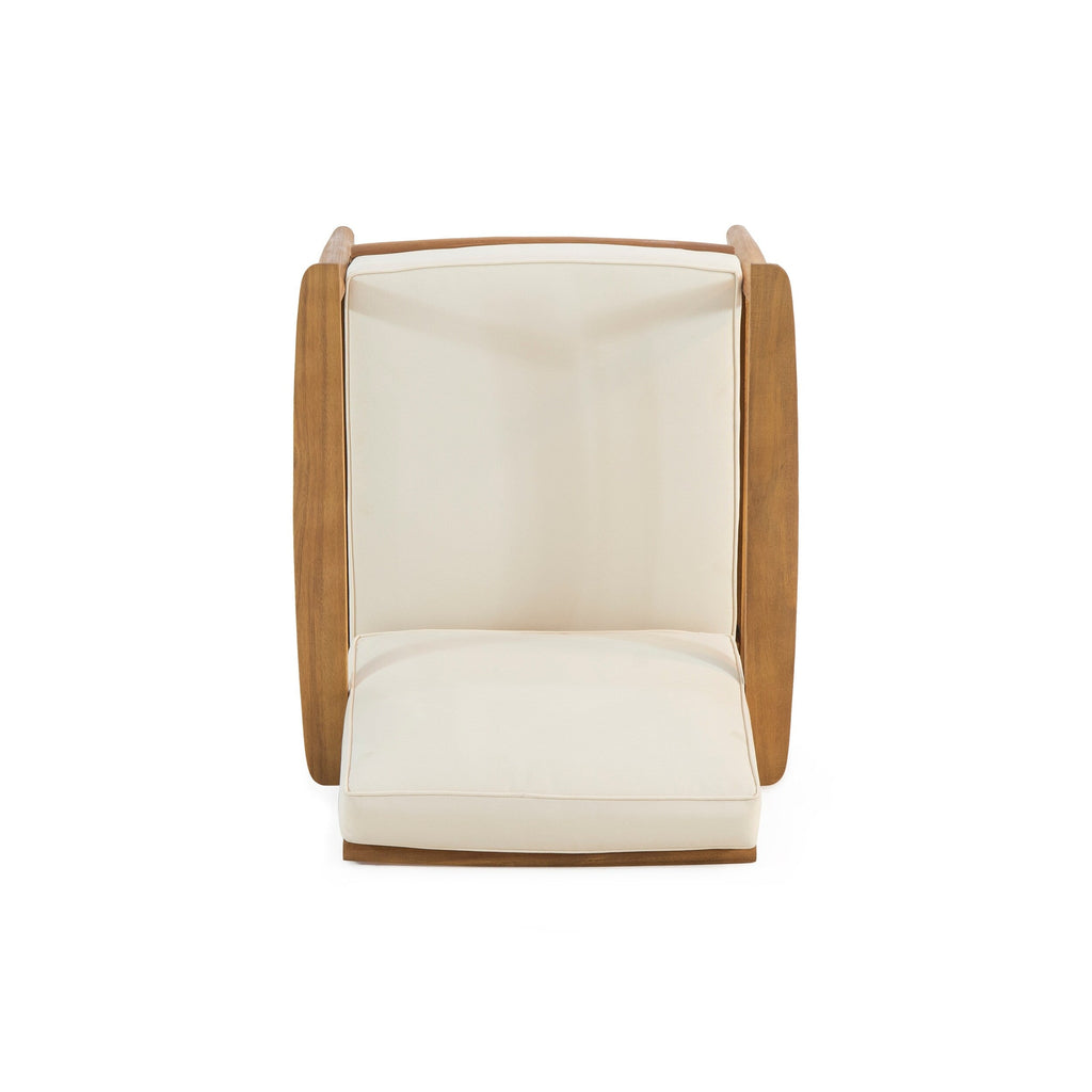Ensemble de salon de jardin Willowbrook en bois d'acacia 4 places par Christopher Knight Home