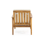 Ensemble de salon de jardin Willowbrook en bois d'acacia 4 places par Christopher Knight Home