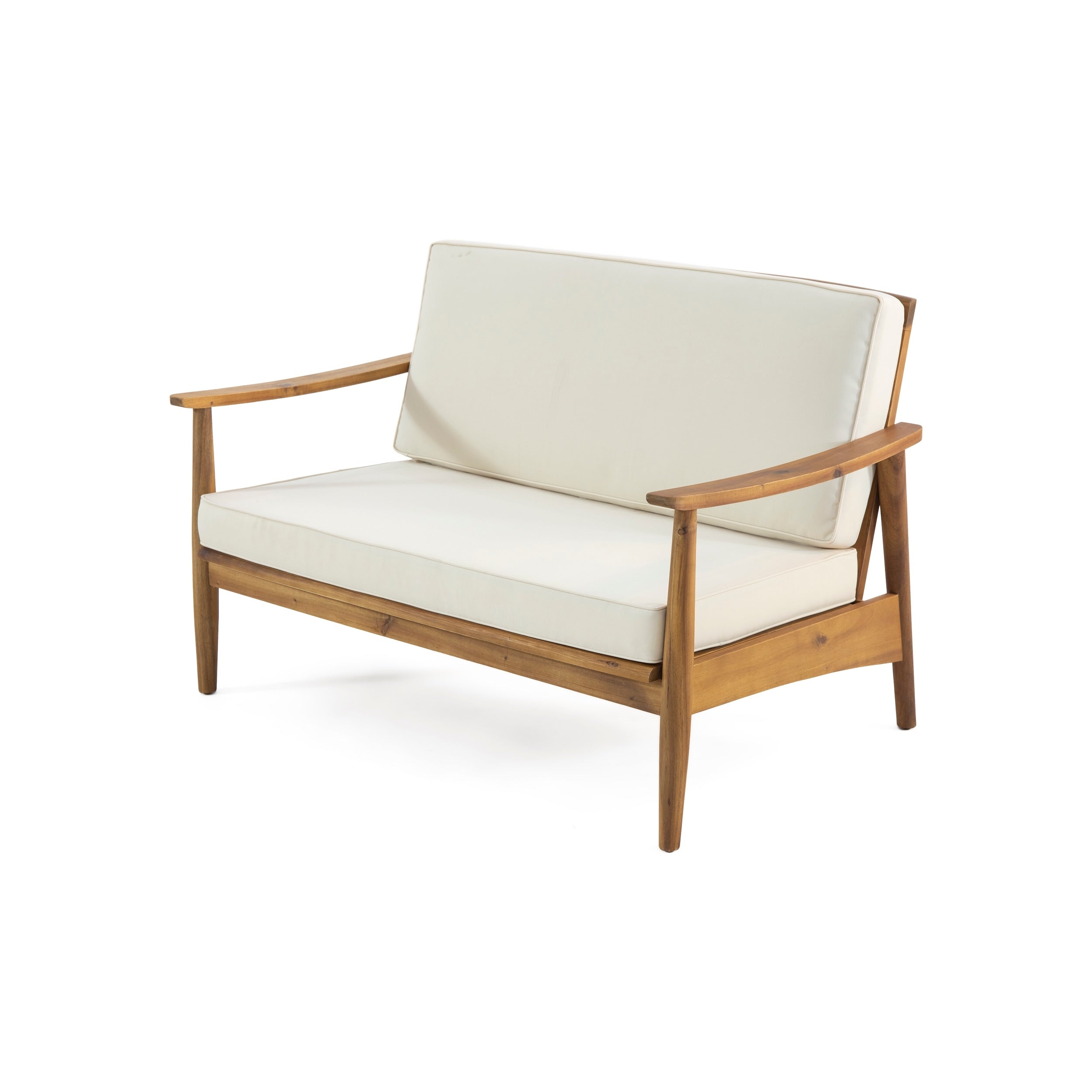 Ensemble de salon de jardin Willowbrook en bois d'acacia 4 places par Christopher Knight Home