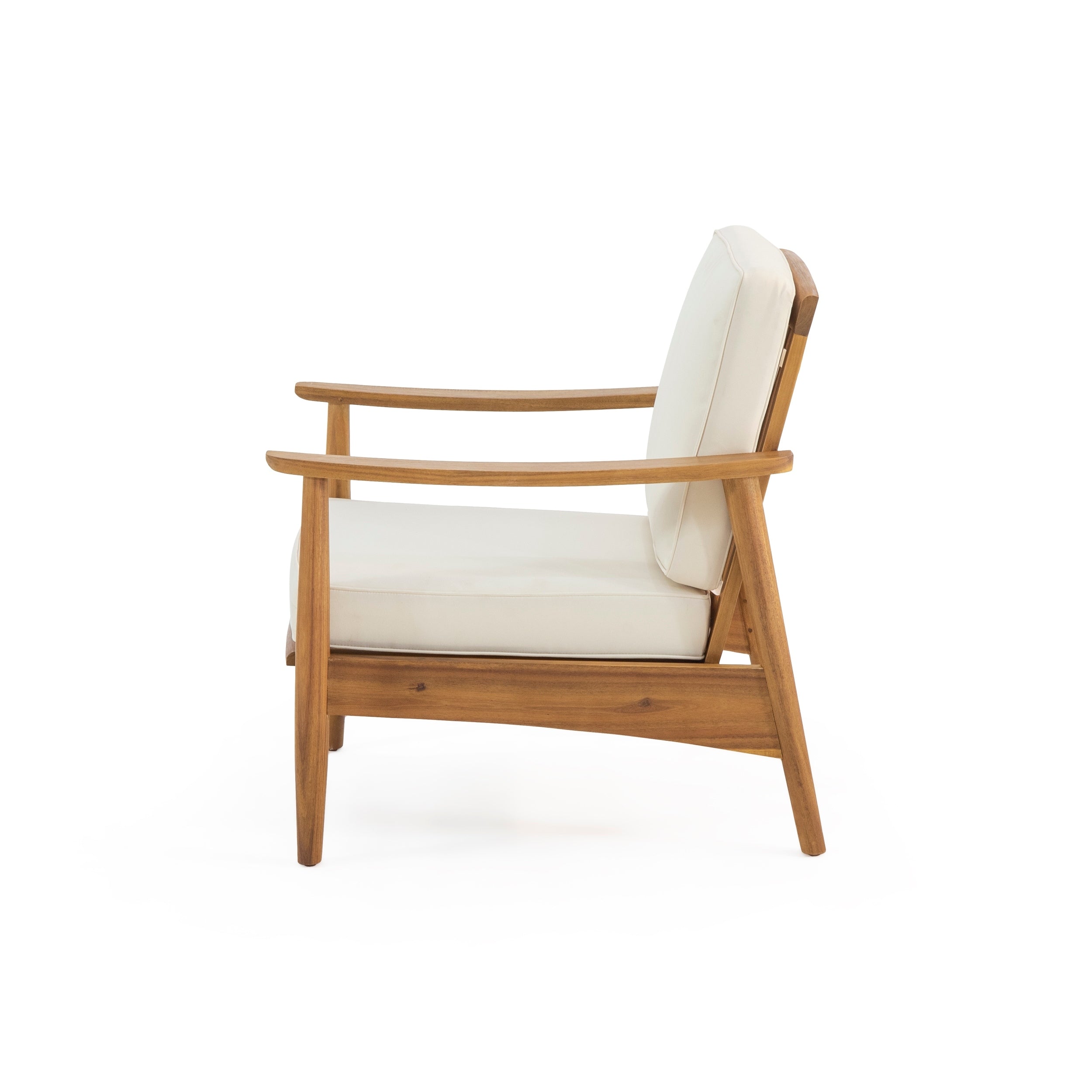 Ensemble de salon de jardin Willowbrook en bois d'acacia 4 places par Christopher Knight Home