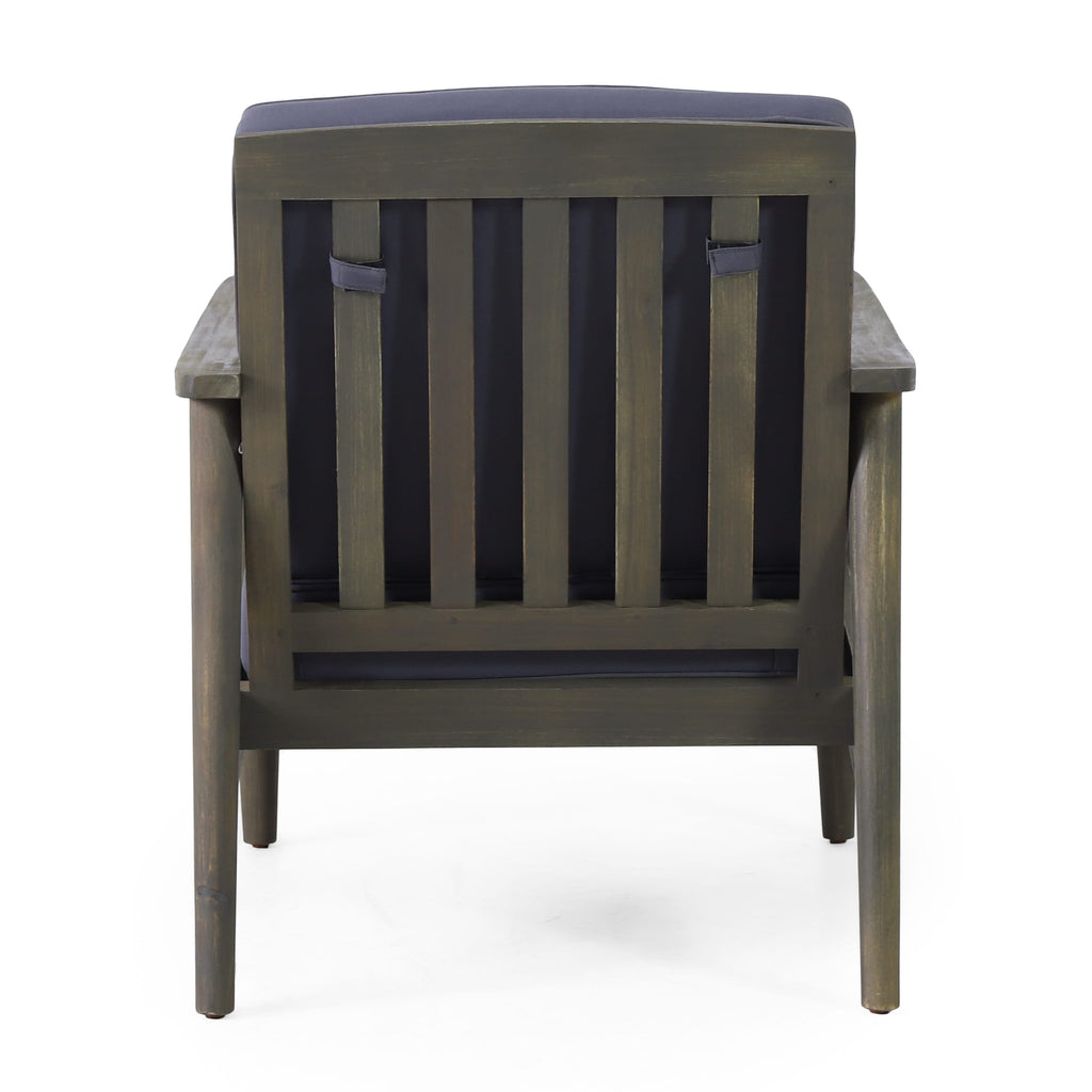 Ensemble de salon de jardin Willowbrook en bois d'acacia 4 places par Christopher Knight Home