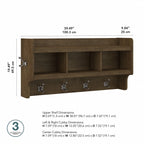 Porte-manteau mural Woodland 40 W avec étagère par Bush Furniture