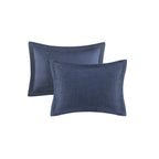 Parure de couette surdimensionnée et rembourrée en denim bleu Woolrich Perry