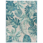 Tapis d'intérieur/extérieur contemporain à motif floral tropical de la World Rug Gallery