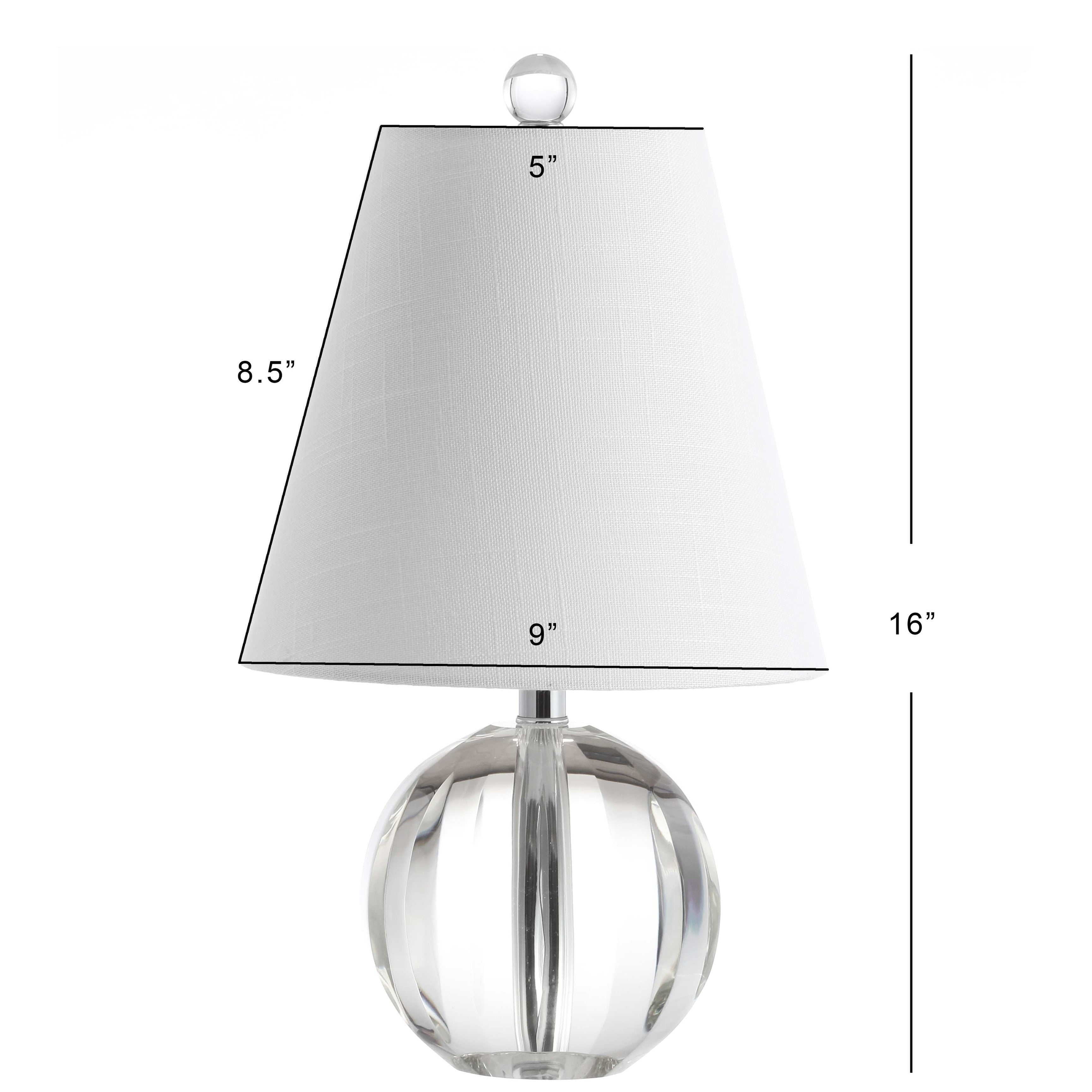 Lampe de table Goddard 16 boules de cristal/métal à LED, par JONATHAN Y
