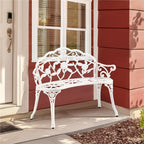 Banc de jardin en métal d'extérieur Yaheetech - N/A